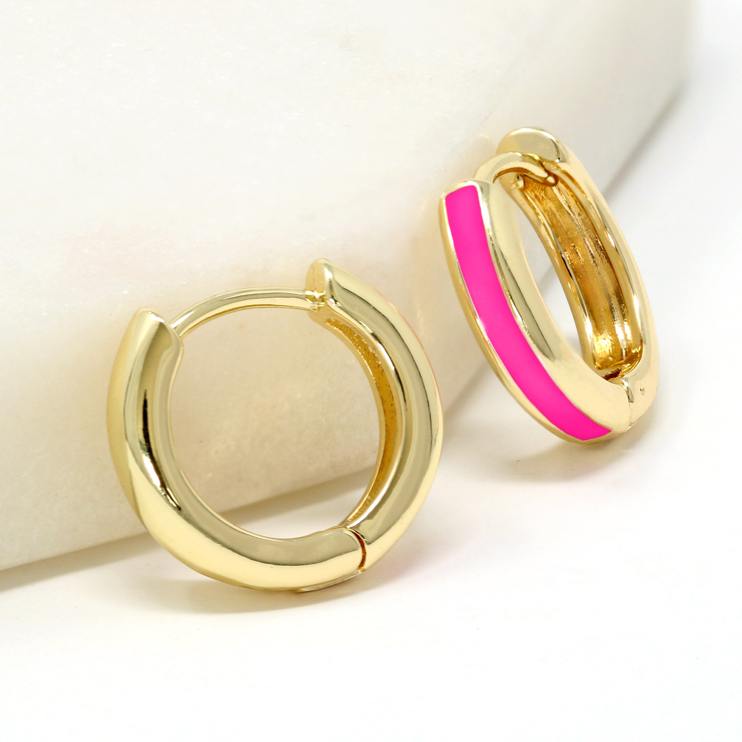 Color Huggie Earrings