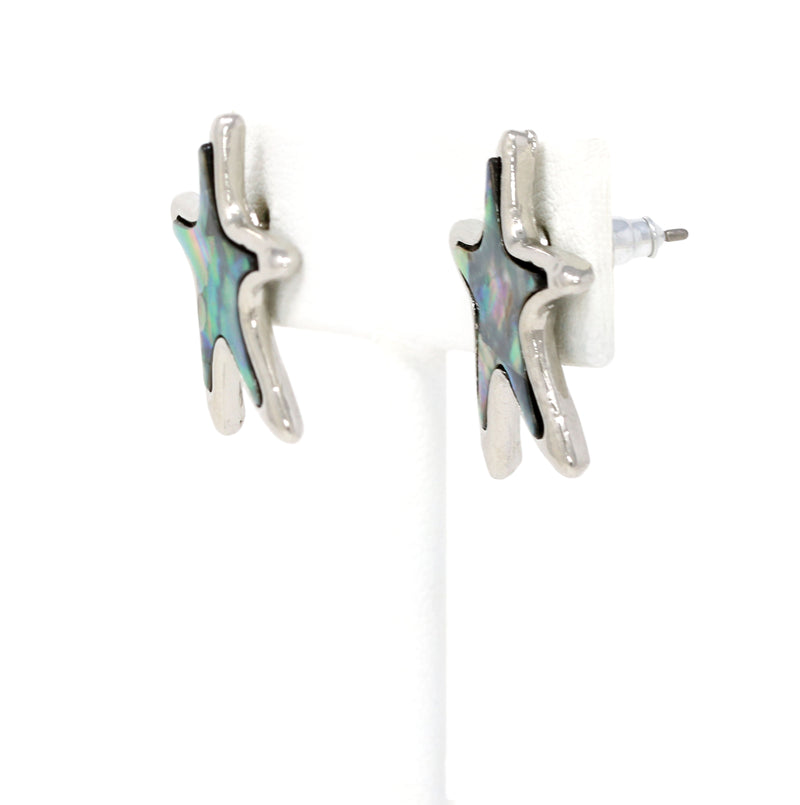 Starfish Abalone Stud Earrings