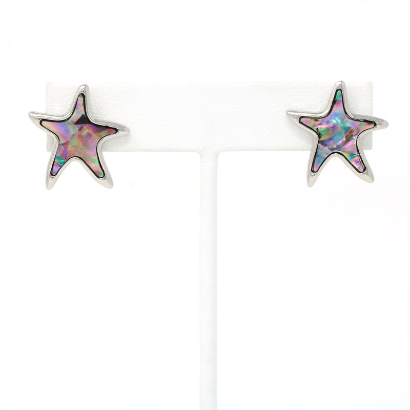 Starfish Abalone Stud Earrings