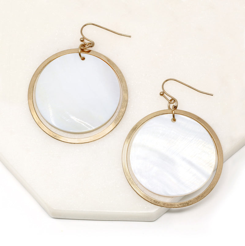 Mother Of Pearl Statement Earrings