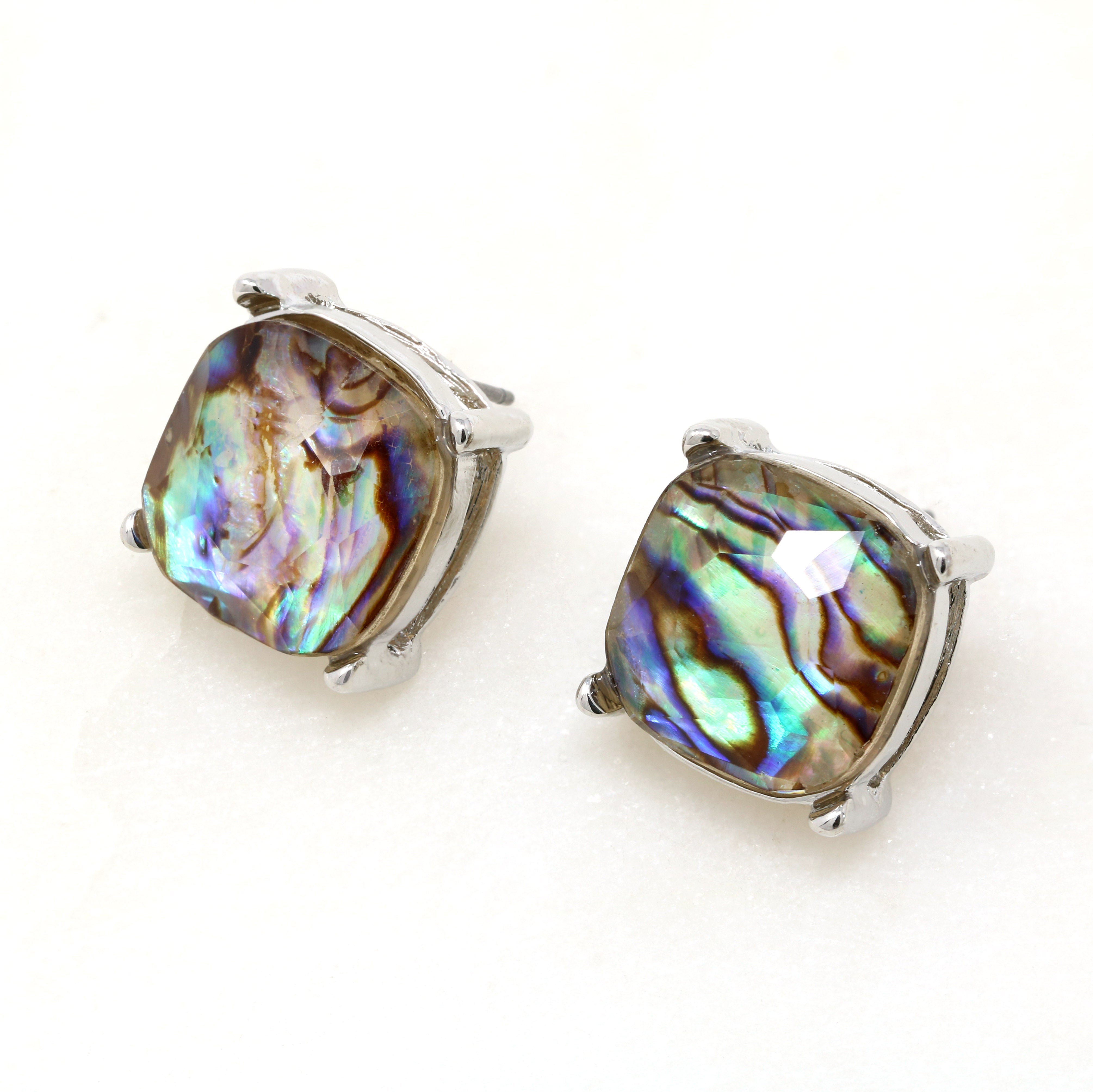 【YOSTER】abalone-earrings アワビのピアス Abalone Stud Earrings – Bauble Sky