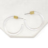 Modern Lucite Clear Hoops