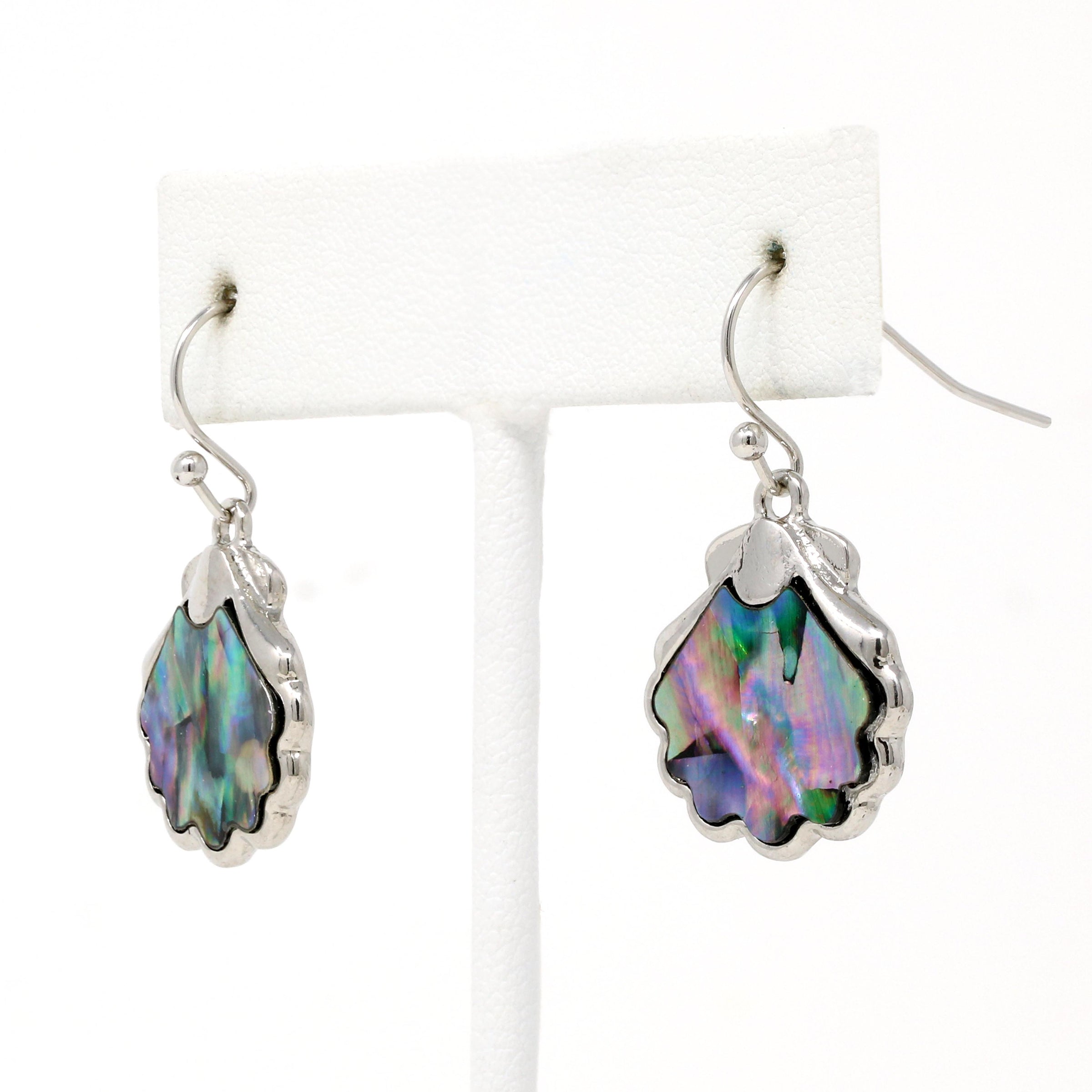 Seashell Abalone Drop Earrings