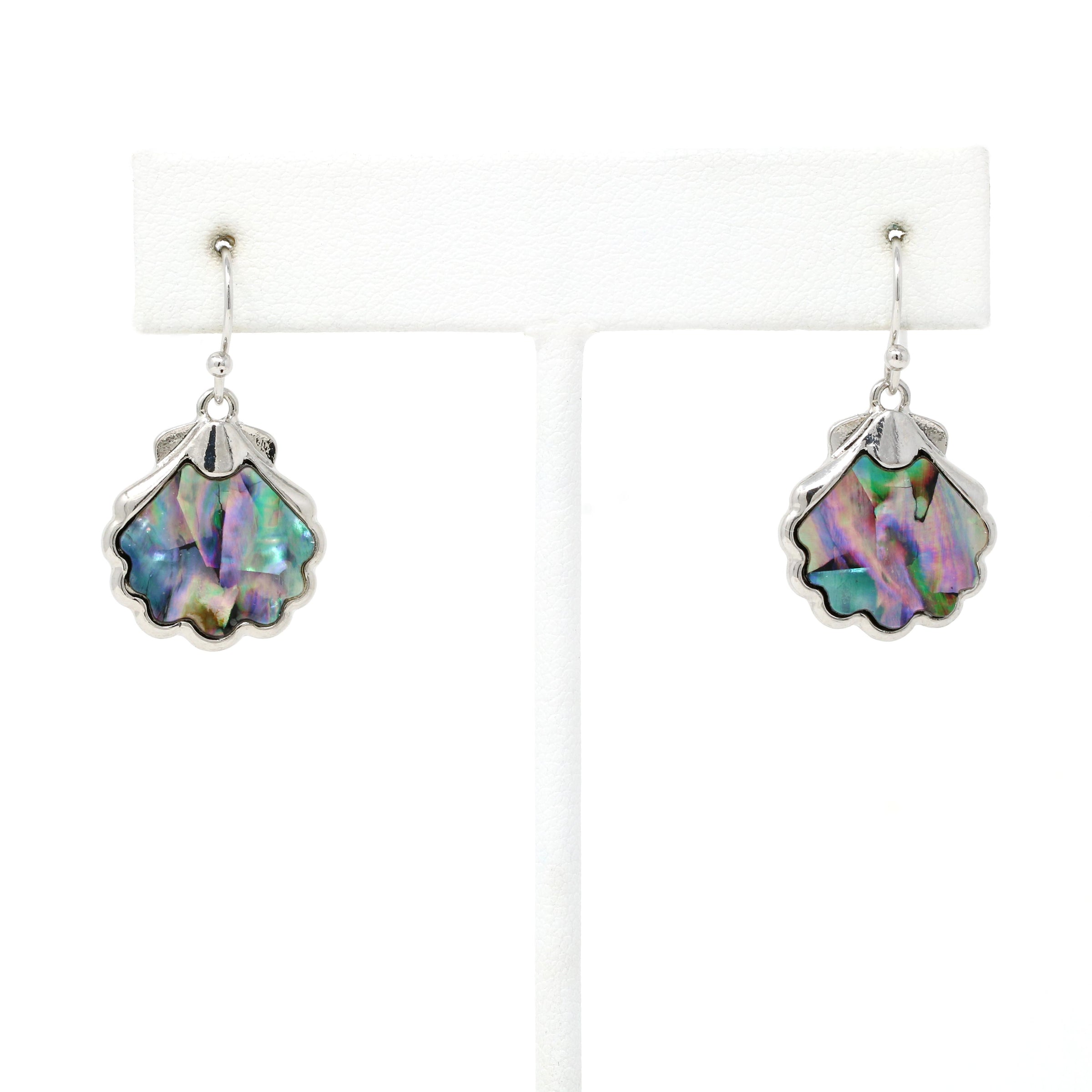 Seashell Abalone Drop Earrings