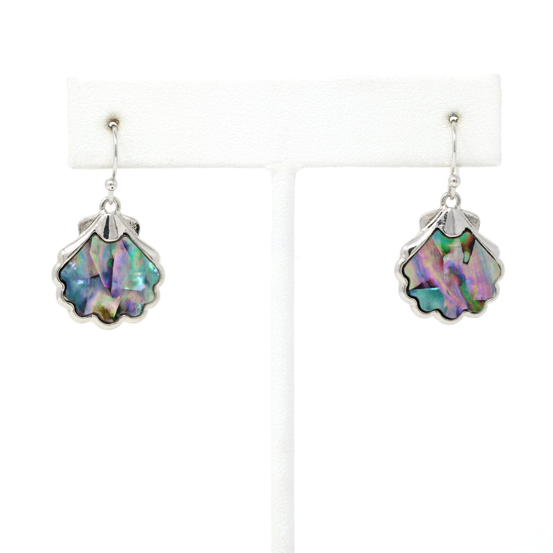 Seashell Abalone Drop Earrings