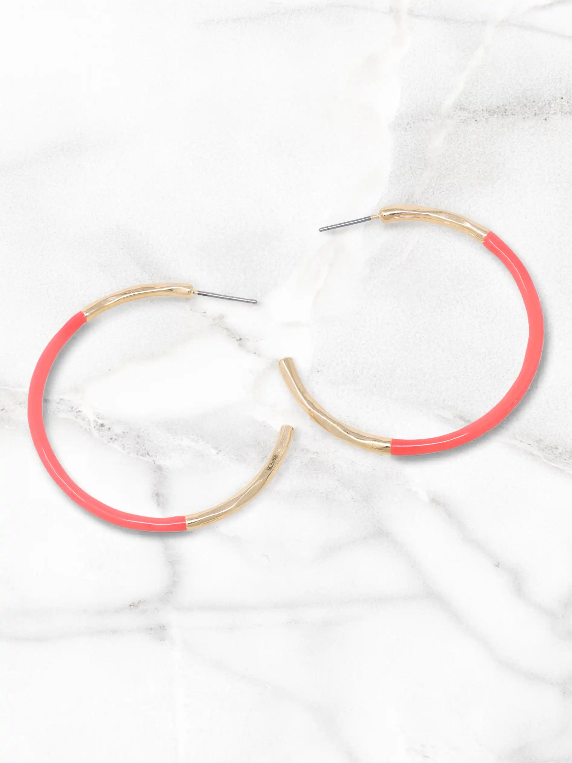 Colored Circle Hoop Earrings