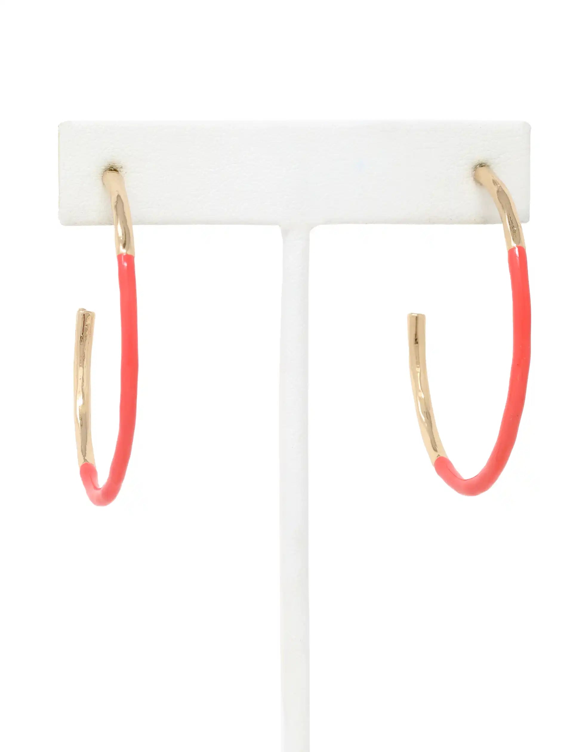 Colored Circle Hoop Earrings