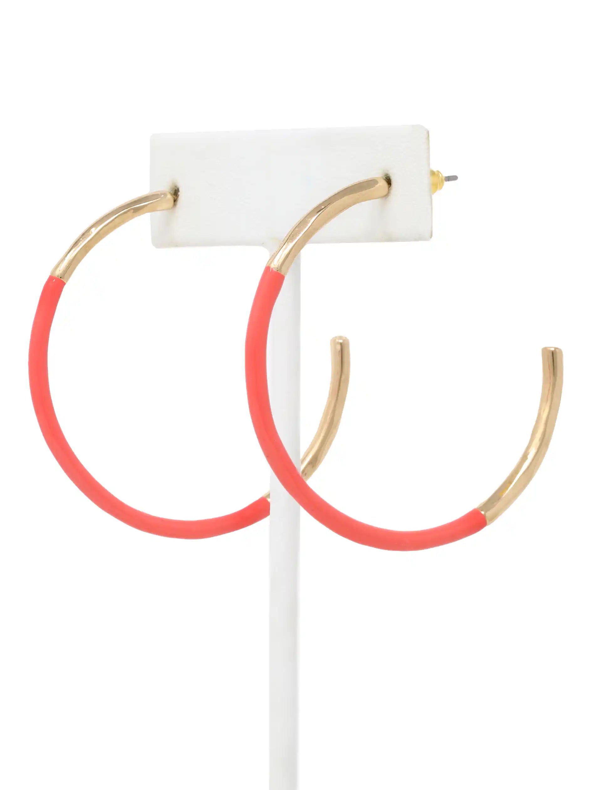 Colored Circle Hoop Earrings