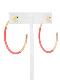 Colored Circle Hoop Earrings