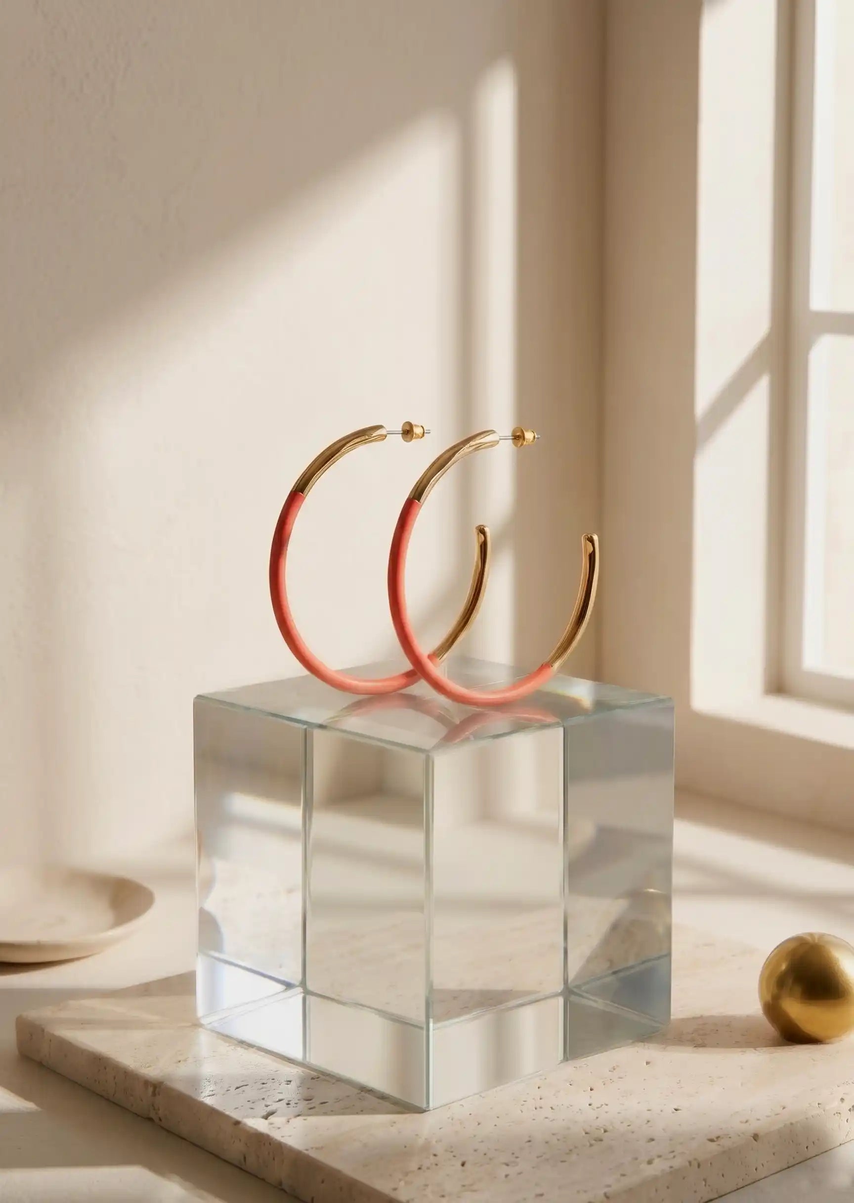 Colored Circle Hoop Earrings