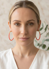 Colored Circle Hoop Earrings