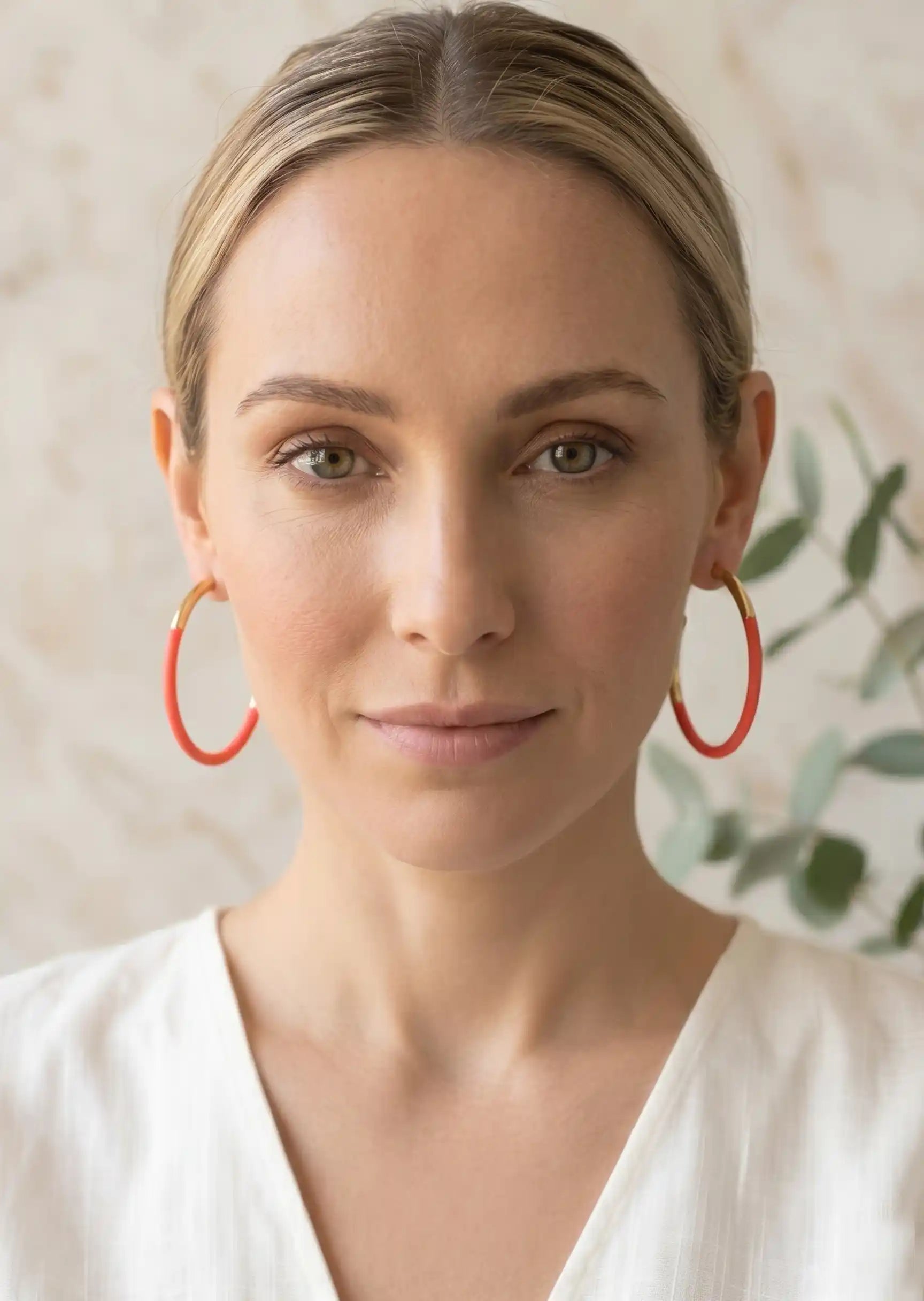 Colored Circle Hoop Earrings