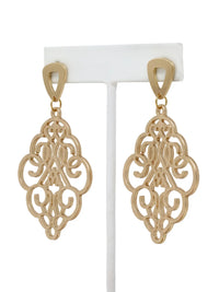Elegant Filigree Teardrop Earrings