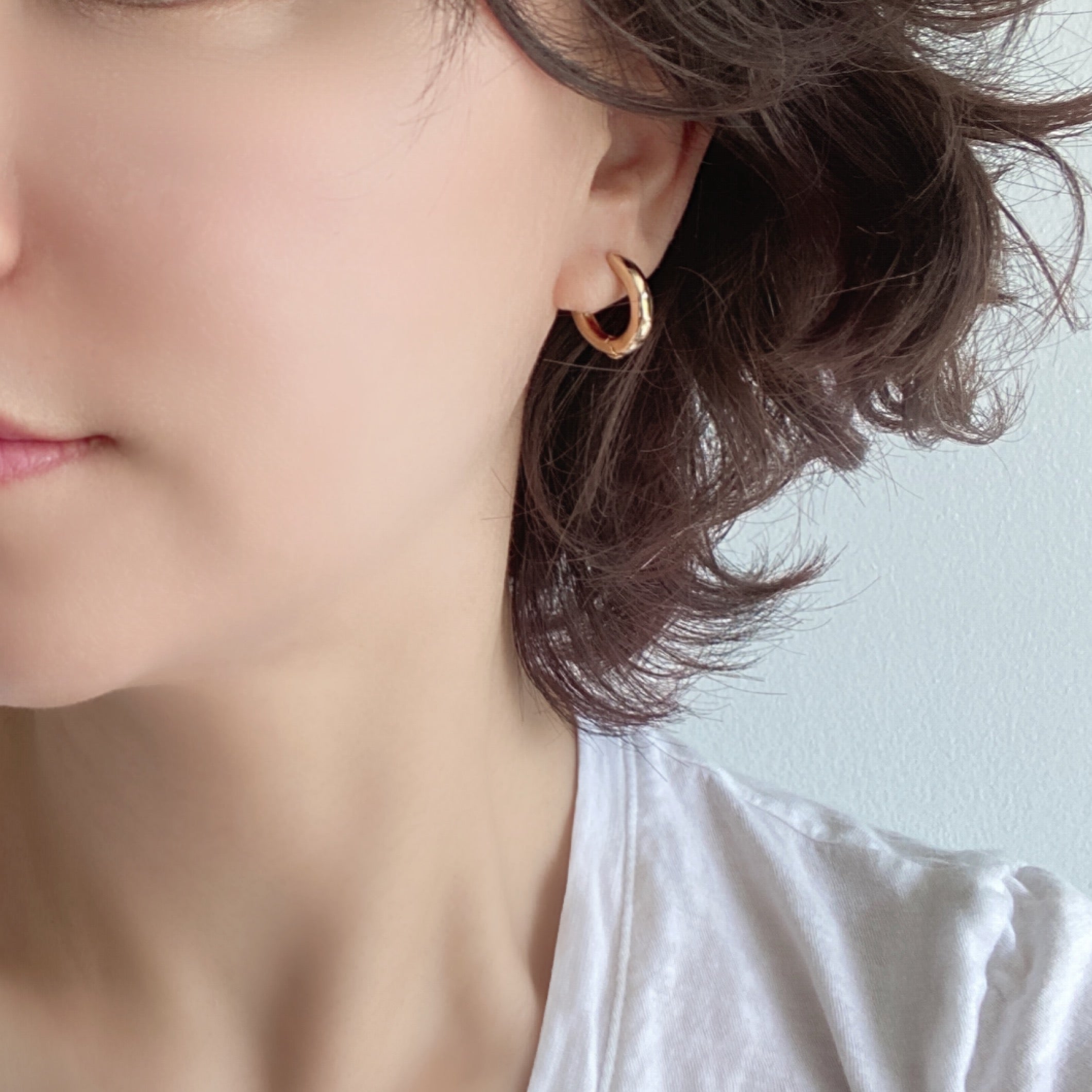 Gold Filled Bold Mini Huggie Earrings