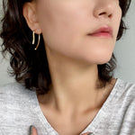 Geometric Double-Sided Drop Earrings