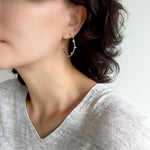 Gold Filled Crystal Hoop Earrings