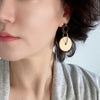 Boho Wooden Circle Drop Earrings