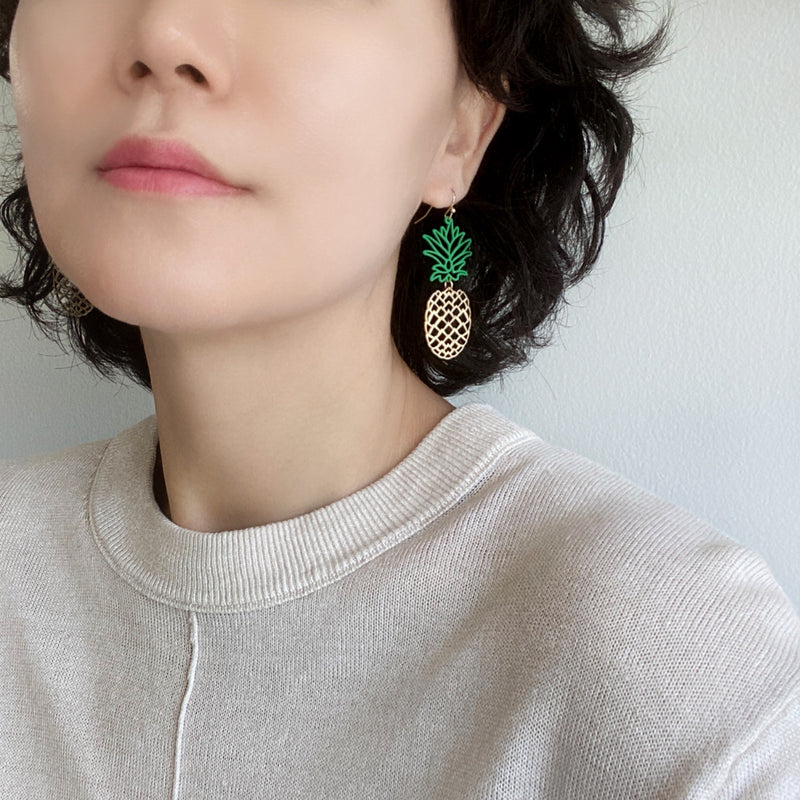 Pineapple Drop Earrings