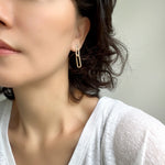 Mini Pave Drop Earrings