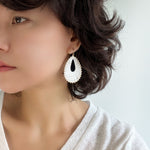 Raffia Teardrop Earrings