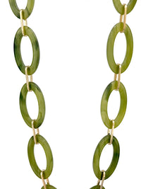 Lightweight Resin Linked Long Necklace