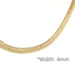 Gold Filled Herringbone Choker Necklace