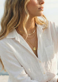 3 Layered Circle Charm Necklace