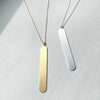 Modern Bar Pendant Long Necklace