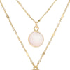 Double Layered Abalone Charm Necklace