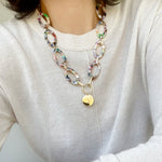 Resin Link Statement Necklace
