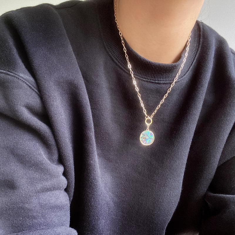 Modern Abalone Necklace