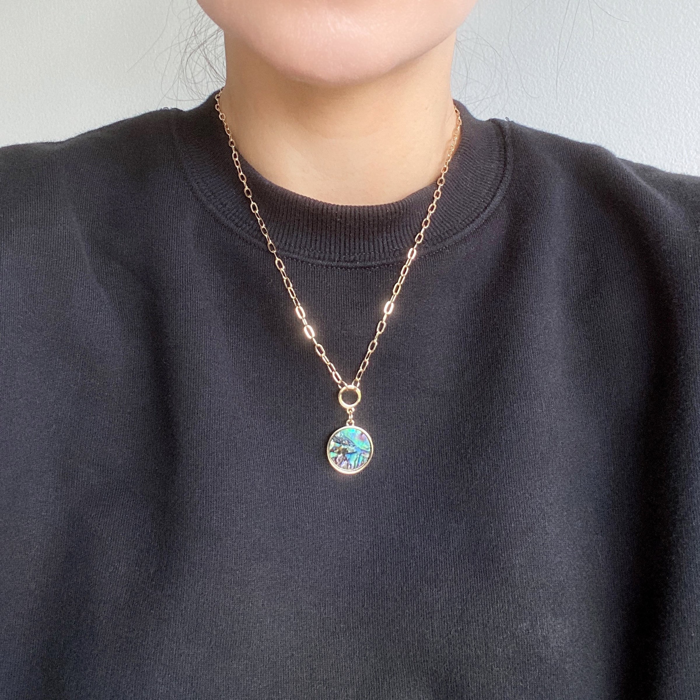 Modern Abalone Necklace