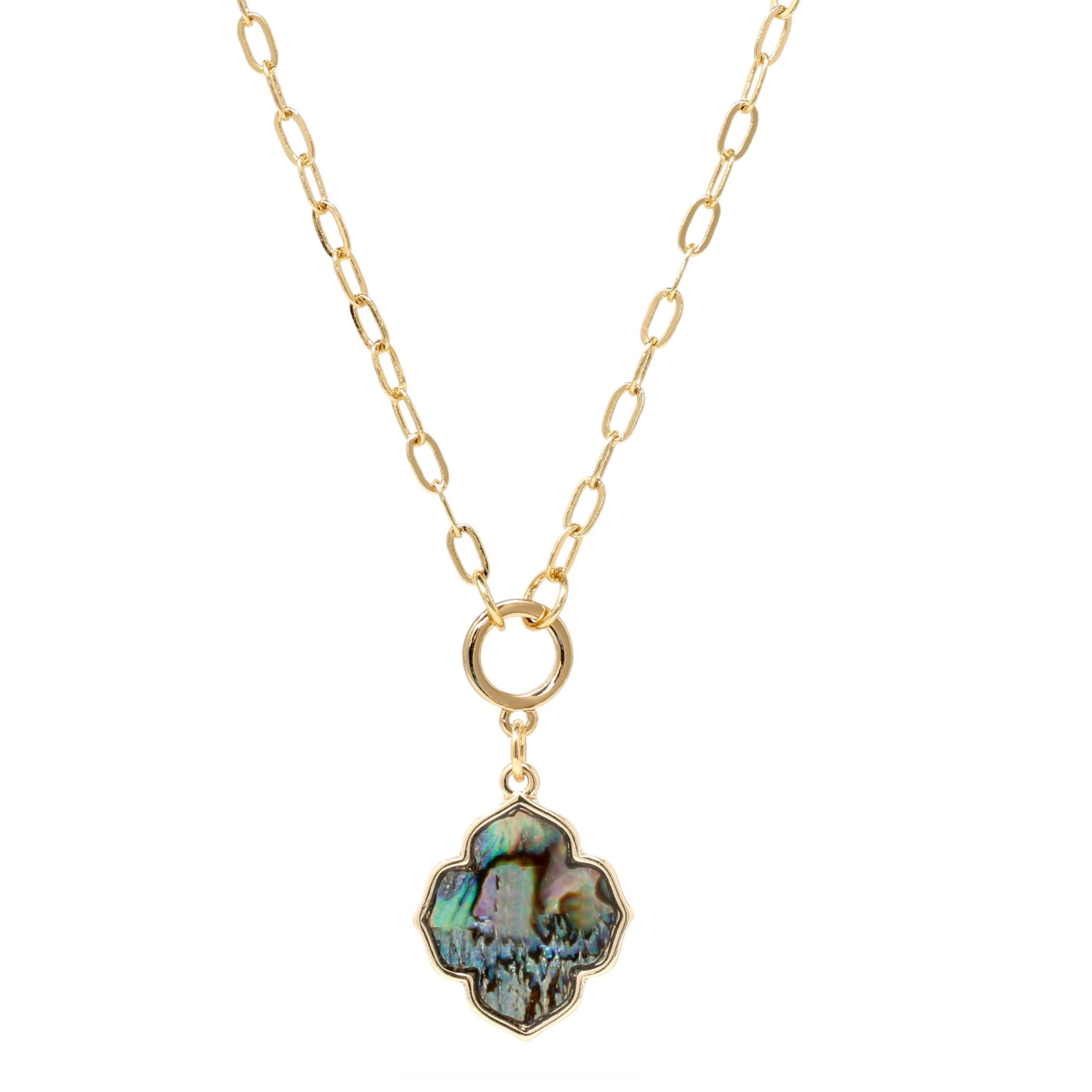 Modern Abalone Necklace