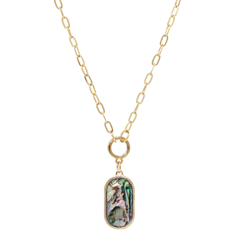 Modern Abalone Necklace