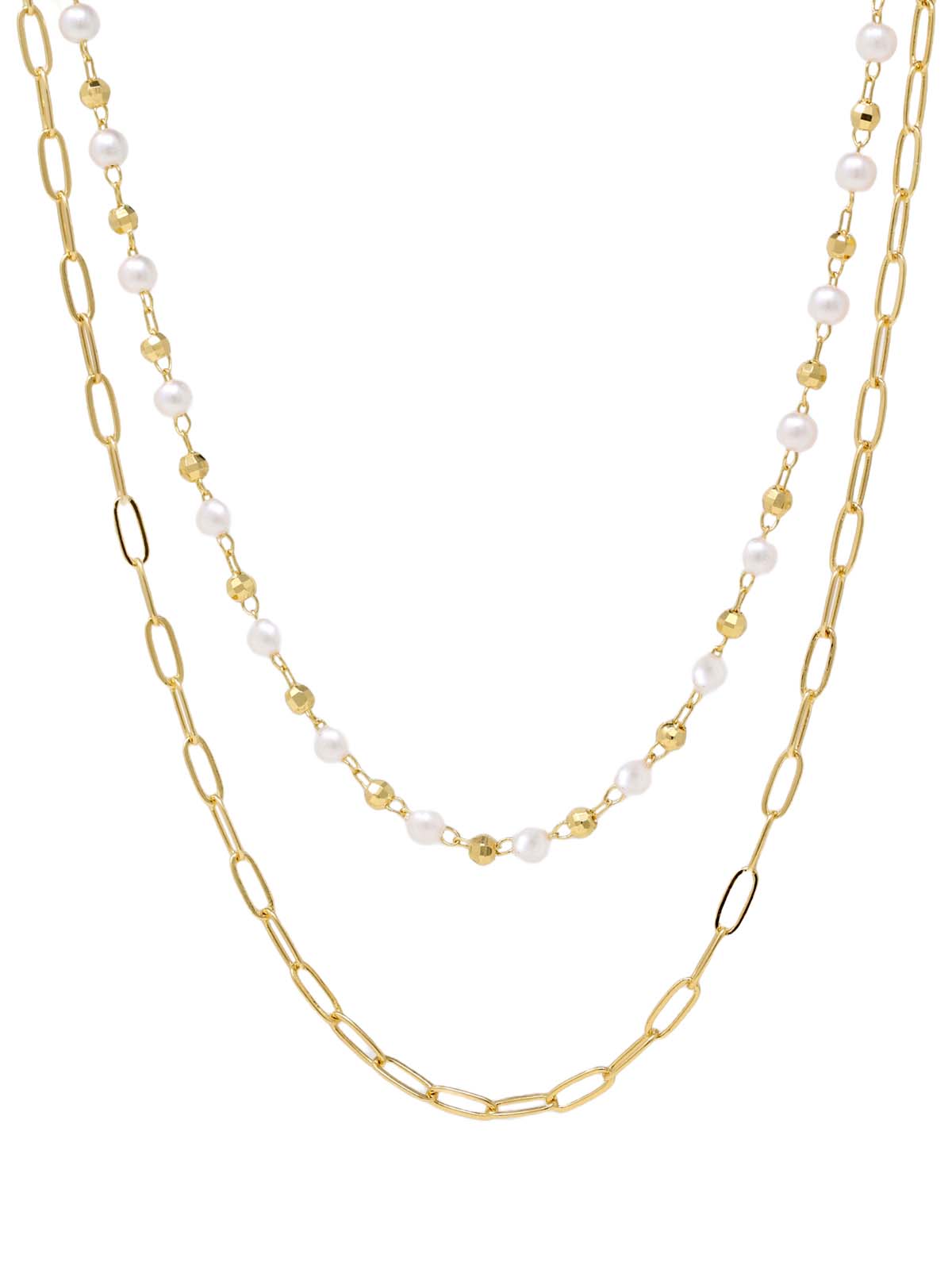 Pearl Double Layered Necklace – Bauble Sky