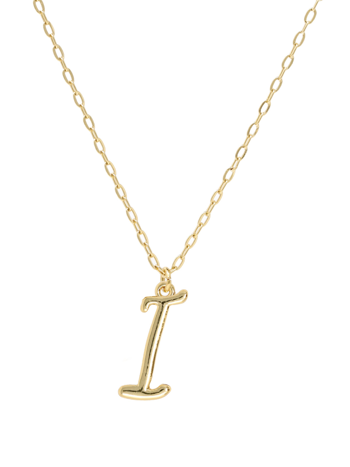 Script Initial Short Necklace – Bauble Sky