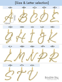 Personalized Natural Stone Fish Charm Carabiner Necklace with Initial & Pearl