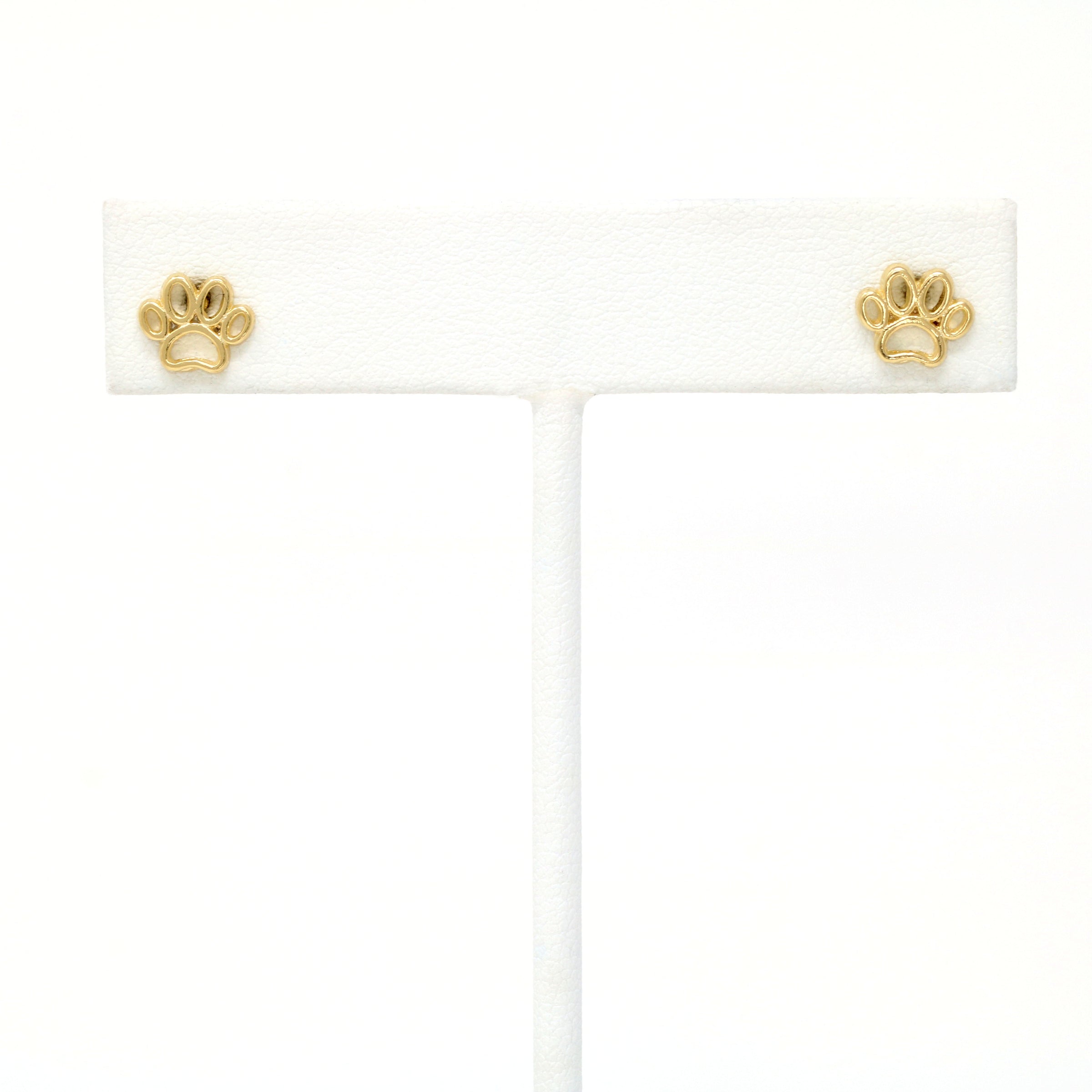 Gold Filled Dog Paw Bone Earrings