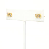 Gold Filled Dog Paw Bone Earrings