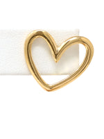 14K Gold Filled Open Heart Stud Earrings