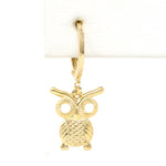 Gold Filled Owl Huggie Earrings
