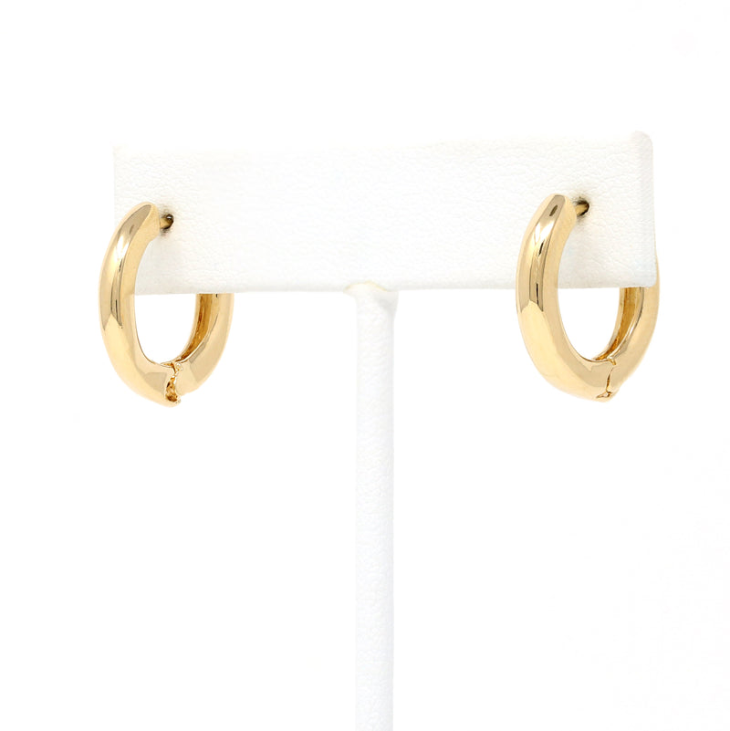 Gold Filled Bold Mini Huggie Earrings