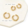 Gold Filled Bold Mini Huggie Earrings