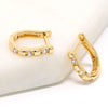 Gold Filled Horseshoe Huggie Earrings