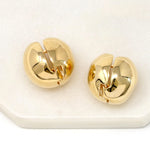 Gold Filled Hollow Ball Huggie Earrings