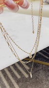 Lux Triple Layered Pendant Necklace