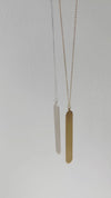 Modern Bar Pendant Long Necklace