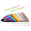 Silicone Keyring Bracelet with Heart Carabiner Lock - Bauble Sky