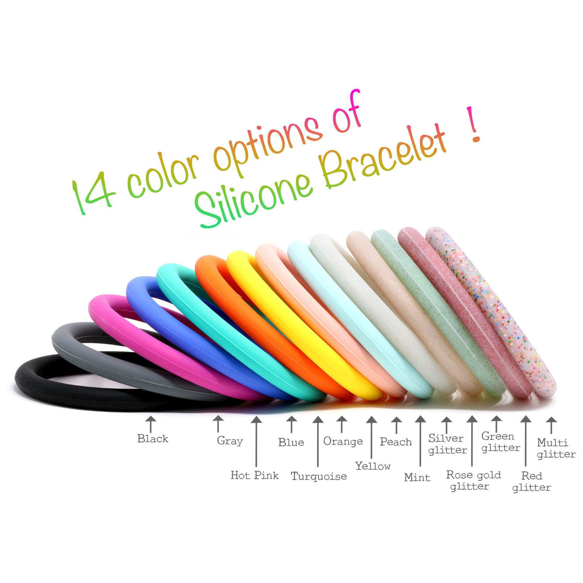 Personalized Silicone Keyring Bracelet with Star - Bauble Sky