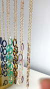 Lightweight Resin Linked Long Necklace